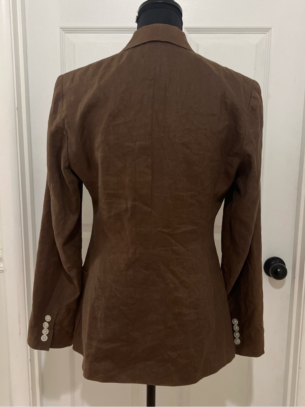 Lauren Ralph Lauren Brown Single-Breasted Blazer - Picture 3 of 7